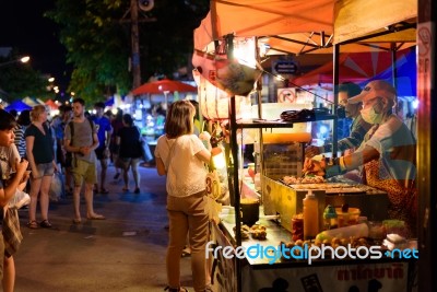 Sunday Market Chiang Mai Walking Street Stock Photo