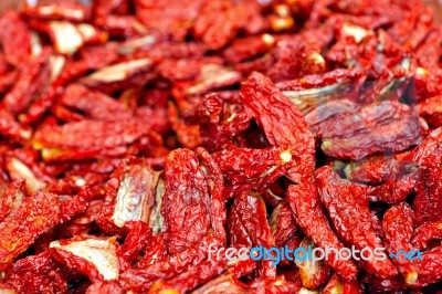 Sundried Red Tomatoes Stock Photo