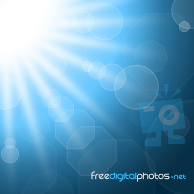 Sunrays Bokeh Indicates Backgrounds Summer And Blur Stock Image