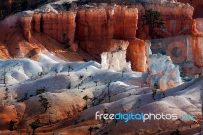 Sunrise At Bryce Canyon Stock Photo