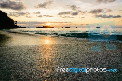 Sunrise At Mu Koh Similan, Thailand Stock Photo