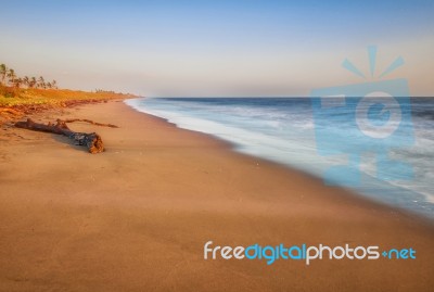 Sunrise At The Beach El Rompio In Panama Stock Photo