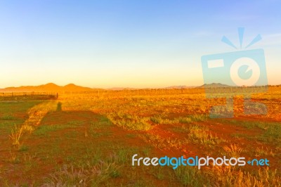 Sunrise In Namibia Stock Photo