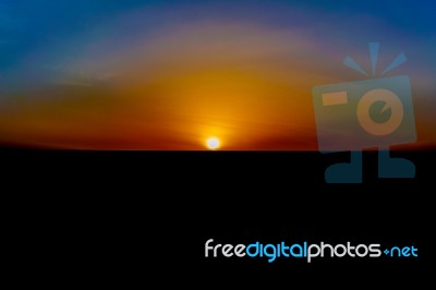 Sunrise Landscape In Kenya Stock Photo