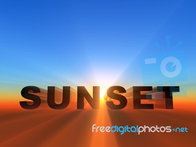 Sunset Stock Image