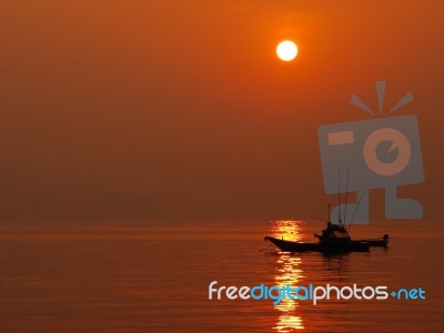 Sunset And Seascape Stock Photo