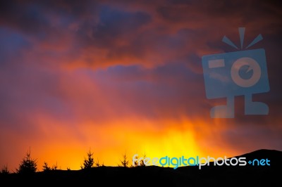 Sunset At Wanaka Stock Photo