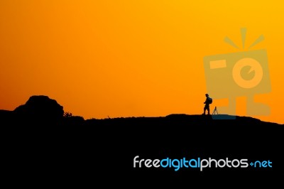 Sunset Photography Stock Photo