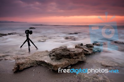 Sunset Photography Stock Photo