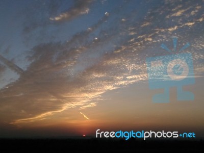 Sunset Sky Stock Photo