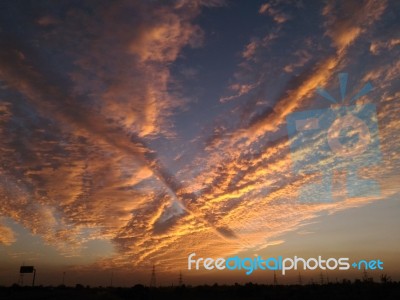 Sunset Sky Stock Photo