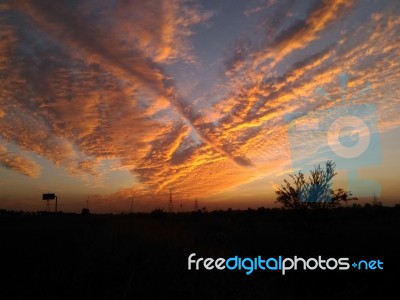 Sunset Sky Stock Photo