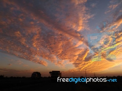 Sunset Sky Stock Photo