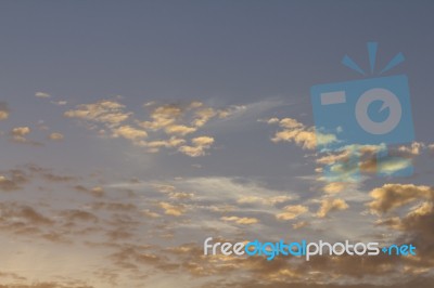 Sunset Sky Background Stock Photo