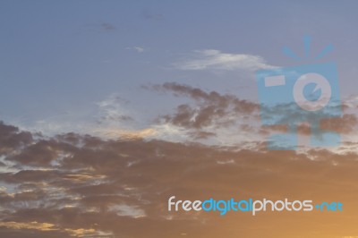 Sunset Sky Background Stock Photo