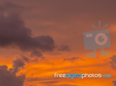 Sunset Sky Background Stock Photo