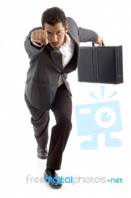 Super Businessman Stock Photo