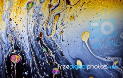 Surface Of A Bubble Stock Photo