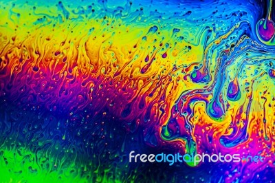 Surface Of A Bubble Stock Photo