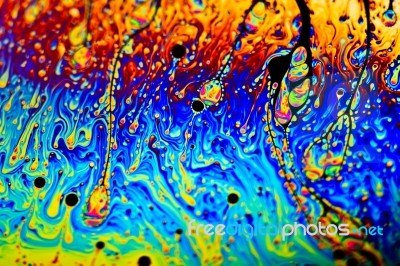 Surface Of A Bubble Stock Photo