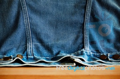 Surface Of Denim Jacket Stock Photo