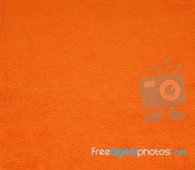 Surface Orange Fabric For Background Stock Photo