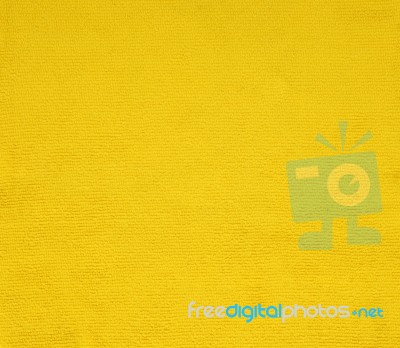 Surface Yellow Fabric For Background Stock Photo