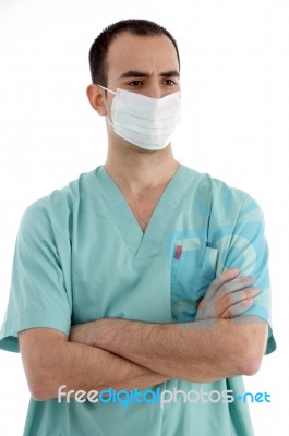 surgeon with mask Stock Photo