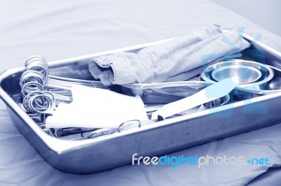 Surgical Instruments Ready To Use Stock Photo