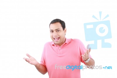 Surprised Man Stock Photo