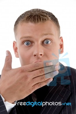 Surprised Professional Man Stock Photo