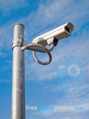 Surveillance Camera Stock Photo