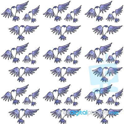 Swallow Pattern Stock Image