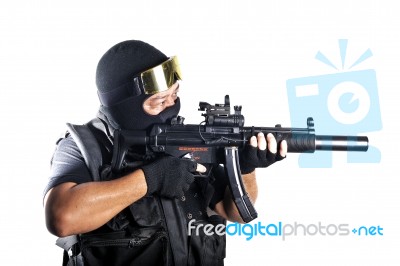 S.w.a.t. Special Police Team Stock Photo