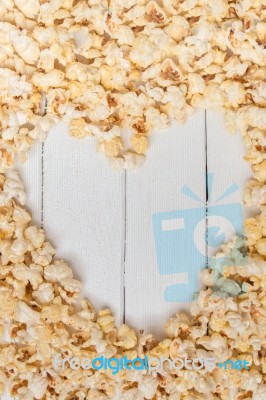 Sweet And Tasty Popcorn Stock Photo