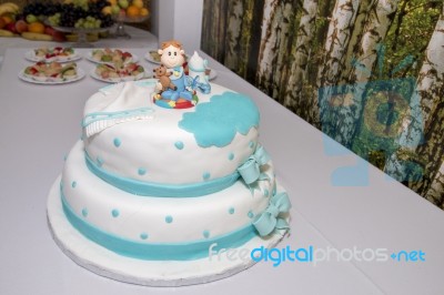 Sweet Boy Cake Stock Photo