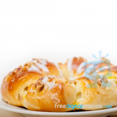 Sweet Bread Donut Cake Stock Photo