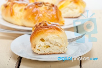 Sweet Bread Donut Cake Stock Photo