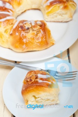 Sweet Bread Donut Cake Stock Photo