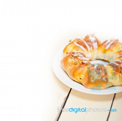 Sweet Bread Donut Cake Stock Photo