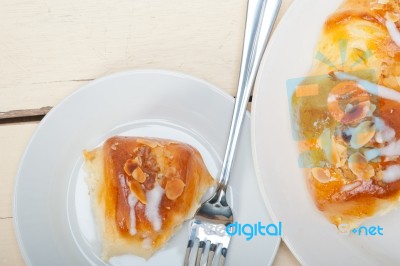 Sweet Bread Donut Cake Stock Photo