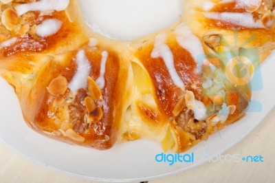 Sweet Bread Donut Cake Stock Photo