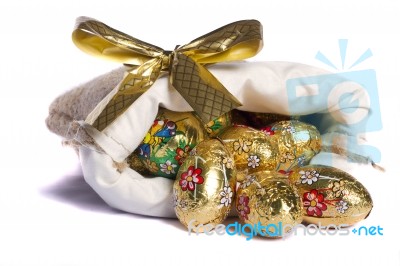 Sweet Golden Eggs Stock Photo