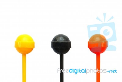 Sweet Lollipops Isolated  Stock Photo