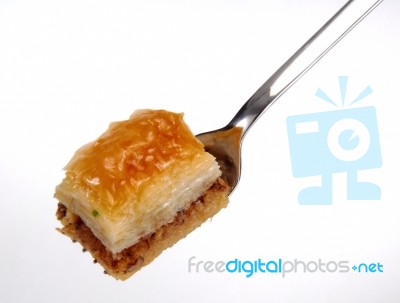 Sweet On Fork Stock Photo