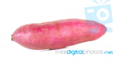 Sweet Potato Isolated On The White Background Stock Photo