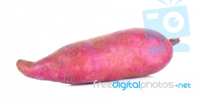 Sweet Potato Isolated On The White Background Stock Photo