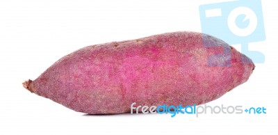 Sweet Potato Isolated On The White Background Stock Photo