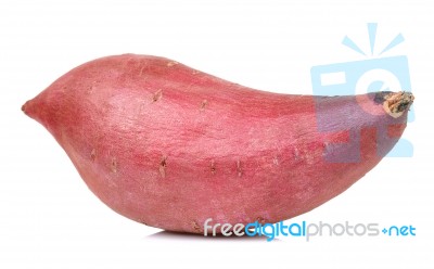 Sweet Potato Isolated On The White Background Stock Photo