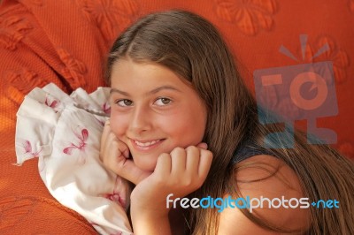 Sweet Teenager Stock Photo